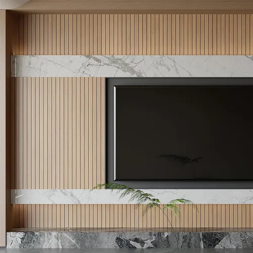 Vista 5 de Yutianli Panel de Pared de Listones de PVC Despegar y Pegar 118" x 15.7" Panel de Listones de Madera Falsa Grano de Madera de Roble Artificial