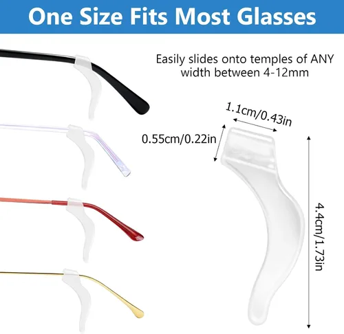 Vista 2 de 40 pares antideslizantes de silicona para gafas deportivas