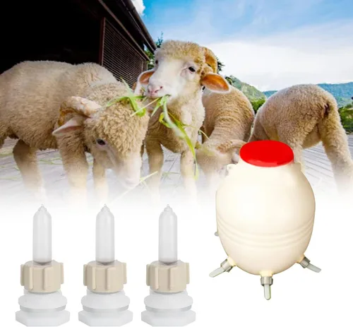 Vista 2 de TOPINCN Pezón de cordero Oveja Cabra Chupete Leche de cordero Comedero veterinario Cerdo para pezones para ganado Suministros de salud