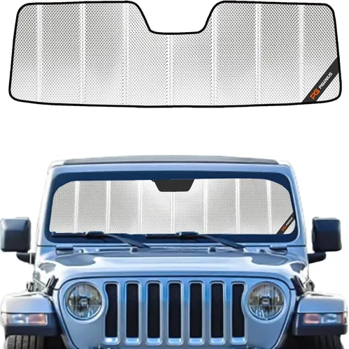Vista 9 de Pigenius Parasol para Parabrisas para Jeep Wrangler 1997-2006 Sombrilla para Ventana Delantera - Salvaguarda