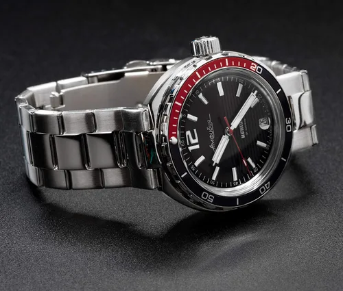 Vista 2 de Vostok Amphibian Neptune ruso Mens mecánico automático reloj de pulsera