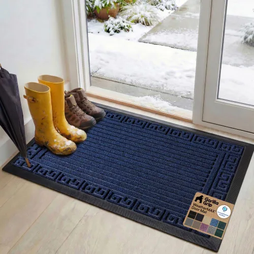 Vista 39 de Gorilla Grip - Tapete WeatherMax todo terreno 100% impermeable, caucho natural, resistente a manchas y decoloración, interior y exterior, fácil