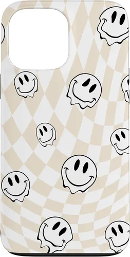 Vista 24 de Retro Swirl - Carcasa para iPhone 17, diseño de cara sonriente feliz