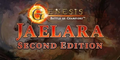 Vista 2 de Genesis: Battle of Champions Jaelara - Caja de exhibición de segunda edición (segunda impresión), 24 paquetes de refuerzo, juegos de cartas