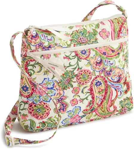 Vista 23 de Vera Bradley Bolso cruzado hipster de algodón de primera calidad con cremallera original para mujer Moonless Night
