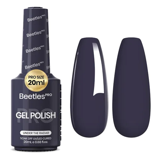 Vista 16 de Beetles PRO - Esmalte de gel blanco, color blanco de 0.7 fl oz A - Creme White Ansiedad de calma