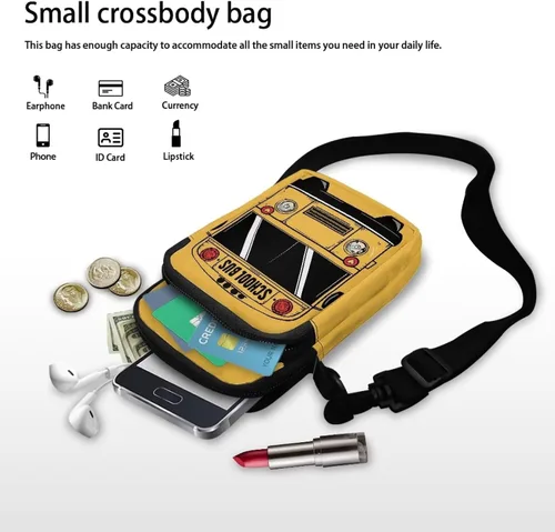 Vista 6 de Bolso de hombro pequeño de doble capa Bolsos cruzados con correa de hombro extraíble
