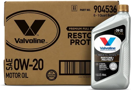 Vista 239 de Valvoline SynPower Full aceite sintético para motor, 1 Cuarto de galón, Ambar