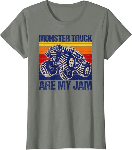 Vista 14 de Monster Truck Are My Jam For Monster Truck Lovers - Camiseta para hombres y niños, Blanco