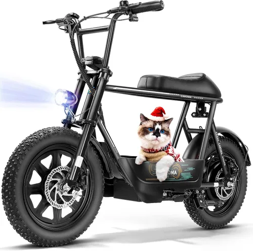 Vista 13 de Caroma Scooter eléctrico Peak 1200W con asiento, 30 millas y 20 MPH Azul