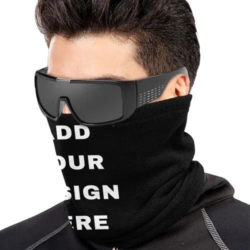 Vista 3 de Custom Face Mask Reusable for Men & Women,Personalized Microfiber Neck Warmer Neck Gaiter Face Mask Bandana Balaclava