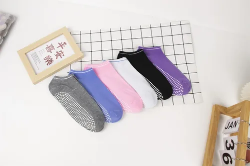 Vista 7 de Calcetines de yoga antideslizantes para mujer, yoga y pilates