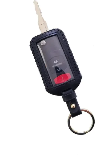 Vista 3 de Funda de cuero universal para llavero de coche grande con control remoto para coche roto llavero volver a colocar un mando a distancia roto/llavero