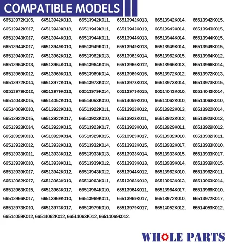 Vista 7 de Conjunto de brazo rociador inferior para lavavajillas Whole Parts mejorado # W10195601 - Reemplazo y compatible con algunos lavavajillas Kenmore