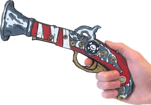 Vista 2 de Liontouch - Pistola pirata - Captain Red Stripe - Edad 3-8 años Juguete de espuma de juego de simulación para niños y niños pequeños con motivo