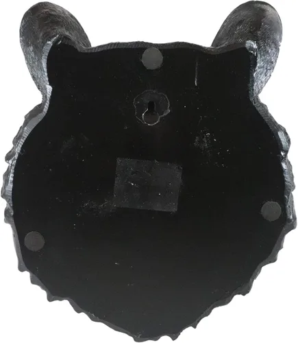 Vista 6 de Ebros Gift The Brave - Placa decorativa de pared con cabeza de oso negro de 8 pulgadas de alto, taxidermia, escultura artística con diseño de oso