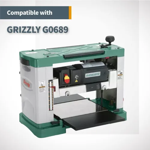 Vista 5 de POWERTEC 128022 - Juego de 2 cuchillas cepilladoras de 13 pulgadas para cepilladora Grizzly G0689