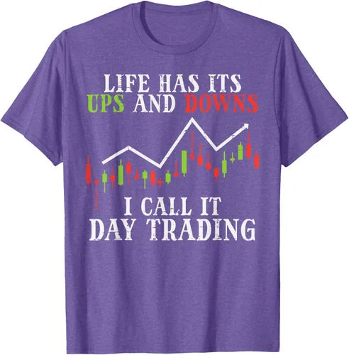 Vista 6 de Life Ups And Downs Day Trading Crypto Stock Market Trader T-Shirt, Negro