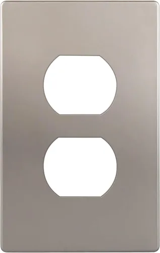 Vista 52 de ENERLITES Placa de pared dúplex para tomacorriente para receptáculos, cubierta de toma de corriente eléctrica jumbo, acabado brillante, de gran Negro
