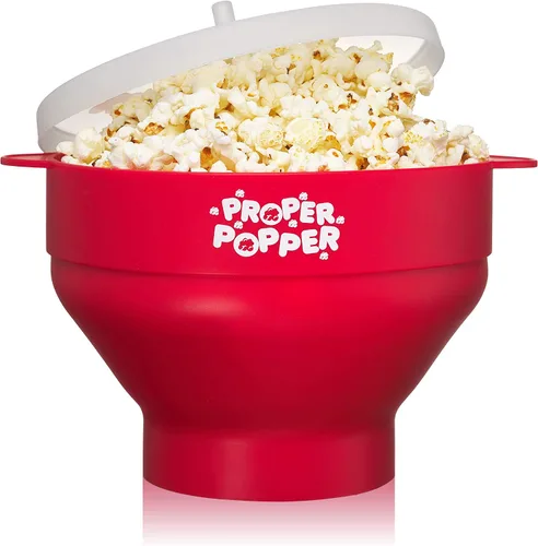 Vista 10 de The Original Proper Popper - Palomitas de maíz para microondas, máquina de palomitas de maíz, tazón plegable sin BPA y apto para lavavajillas