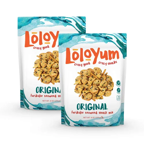 Vista 5 de LoloYum Furikake - Mezcla de bocadillos de algas marinas (especias japonesas de siete, 6 onzas)