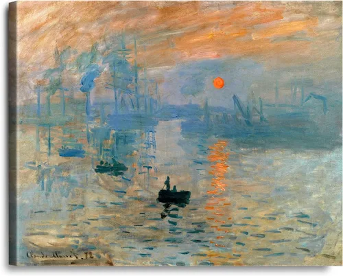 Vista 34 de A&T ARTWORK Antibes Seen from The Salis Gardens de Claude Monet Las Obras de Arte Clásico Mundial Reproducciones, Impresiones de Arte en Lienzo