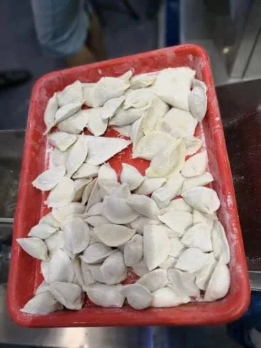 Vista 5 de Máquina automática de la bola de masa hervida, bola de masa hervida del rollo del huevo de Samosa que hace la máquina 110V 220V