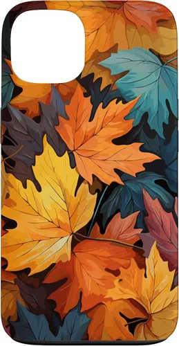 Vista 7 de Colorful Leaves Otoño y Otoño Tema, Otoño Color Funda para iPhone 17