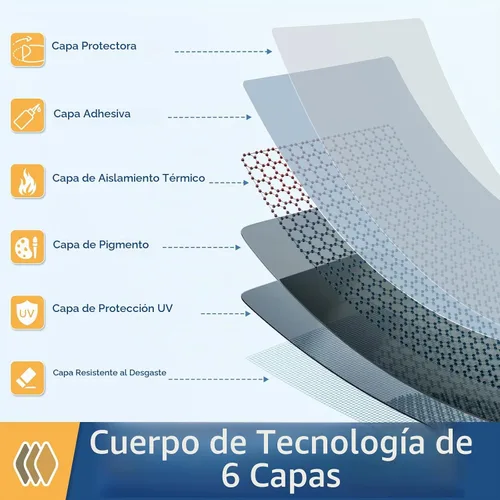 Vista 8 de rabbitgoo Película de Privacidad Unidireccional para Ventanas, Tinte de Ventana para el Hogar, Espejo Reflectante que Bloquea el Sol, Control