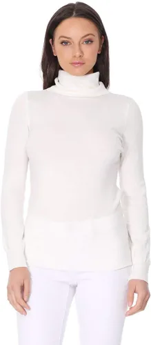 Vista 2 de YEMAK suéter de punto casual básico ligero con cuello redondo y manga 34 para mujer