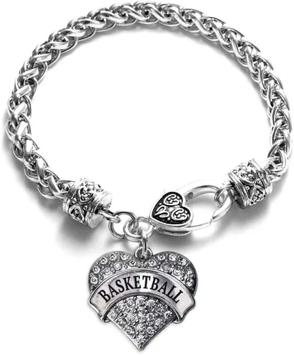 Vista 74 de Inspired Silver - Pulsera de plata con dije de corazón pavé con joyas de circonita cúbica