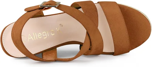 Vista 5 de Allegra K Alpargatas con plataforma y plataforma para mujer
