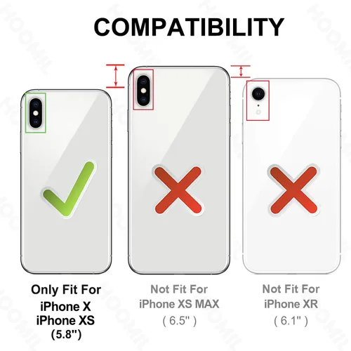 Vista 127 de HOOMIL Funda para iPhone 7 Plus/iPhone 8 Plus de 5.5 Pulgadas, sin amarillamiento, protección contra caídas, cubierta trasera dura transparente