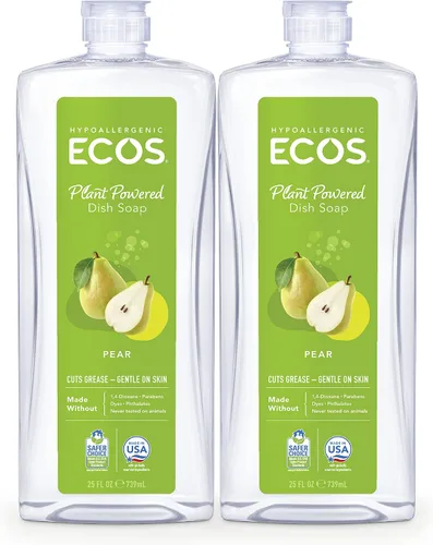 Vista 11 de ECOS, Jabón para platos de bambú y limón, 25 onzas líquidas