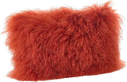 Vista 50 de Saro Lifestyle Almohada de piel de cordero mongol rellena de poliéster