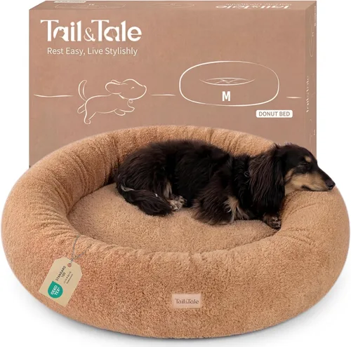 Vista 13 de Cama refrescante y calmante para perros grandes – Cama ortopédica redonda de espuma viscoelástica para aliviar la ansiedad y apoyo