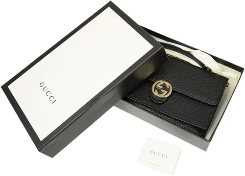 Vista 8 de Gucci - Bolso de piel de camelia entrelazado con cadena marmont, color plateado