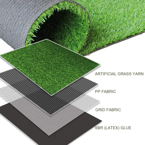 Vista 3 de ALTRUISTIC Alfombra de césped artificial verde de 3 x 10 pies, alfombra de césped artificial para exteriores, alfombra de césped artificial de 0.7