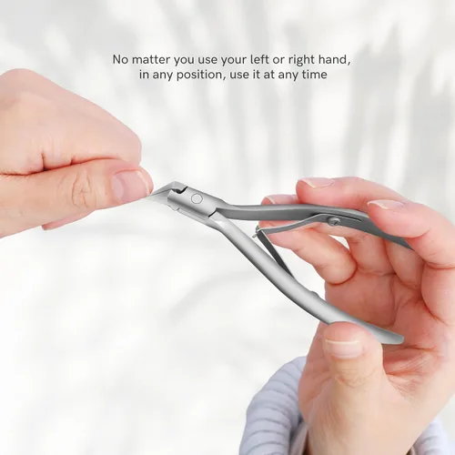 Vista 4 de Cortaúñas encarnadas, cuchillas rectas para cortaúñas de pies, acero inoxidable Wide Jaw Sharp Pointed Tip, Toenail Clippers, for Thick Nails