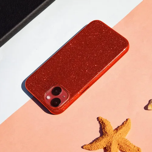 Vista 5 de MATEPROX Bling Sparkle - Funda protectora compatible con iPhone 13 de 6.1 pulgadas 2021 para niñas y mujeres, diseño navideño (rojo)