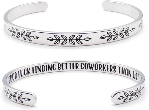 Vista 236 de Pulseras inspiradoras para mujer, joyería de acero inoxidable, con refranes, pulsera motivacional con mensaje oculto, pulseras grabadas para mejor