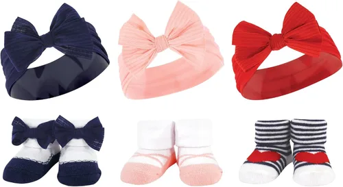 Vista 49 de Hudson Baby Conjunto de regalo de diadema y calcetines para niña