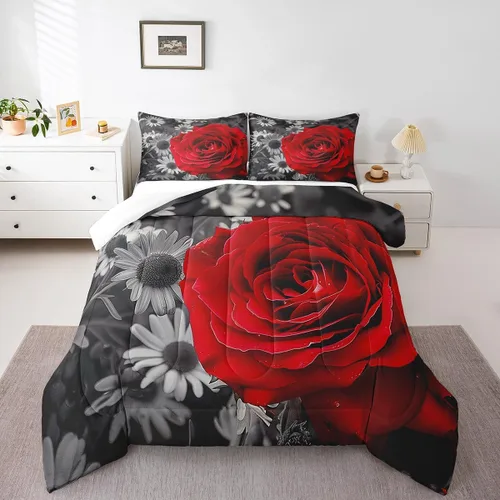 Vista 36 de Feelyou Juego de ropa de cama con diseño de arco iris, juego de edredón para niños, niñas, decoración de notas musicales, edredón de microfibra
