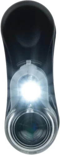 Vista 2 de Carson MicroMini - Microscopio de bolsillo con iluminación LED y linterna UV integrada y clip adaptador universal para digiscopio para smartphone
