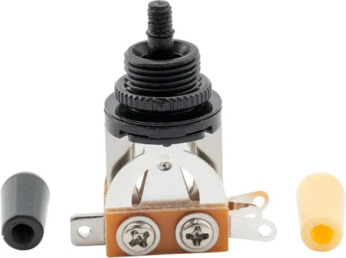 Vista 5 de Musiclily Basic Metric - Interruptor de palanca de guitarra recta corta de 3 vías para guitarra eléctrica estilo LP, parte superior negra con punta