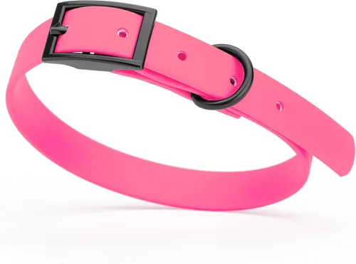 Vista 47 de Dogline Biothane - Collar impermeable para perro con hebilla de liberación rápida, resistente cincha de nailon recubierta con resistente y a prueba
