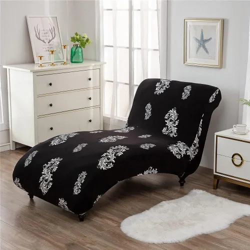 Vista 14 de Funda elástica para tumbona, funda elástica para silla de lujo, para sala de estar, muebles de interior, fundas para tumbona ultra suaves y lavables