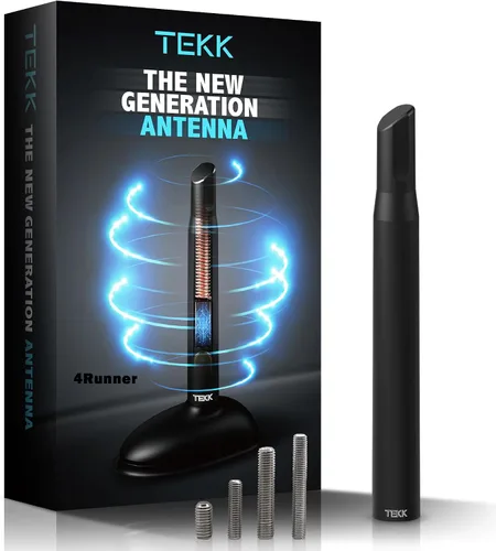 Vista 55 de TEKK Short Antenna Compatible with Cooper 2023 / Designed for Optimized FM/AM Reception / 4.8 Inches