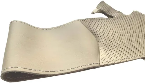 Vista 3 de Loncky - Funda de cuero para volante color beige, ajuste personalizado para Infiniti G37/ Infiniti G35/ Infiniti EX35 /Infiniti EX25/ Infiniti EX37