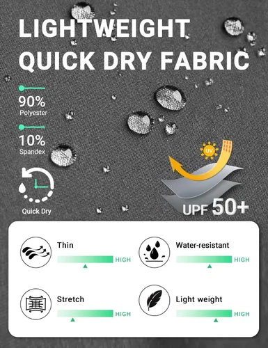 Vista 15 de BVVU Pantalones cargo capri de senderismo para mujer, ligeros, de secado rápido, pantalones deportivos impermeables para exteriores, pantalones